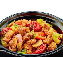 Pan-fried Chicken Rice Bowl