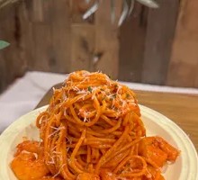 Garlic Shrimp Cream Pasta