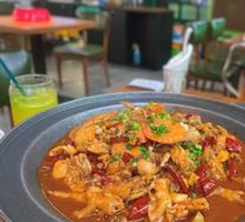 Sauce-Braised Bullfrog Pot