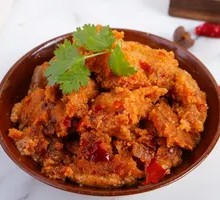 Tender and Soft Steamed Rice with Pork