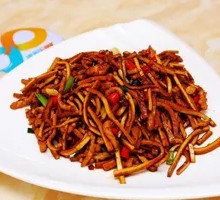 Fried Tofu with Shredded Pork