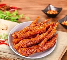 Braised Chicken Feet with Tiger Skin