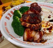 Black Gold BBQ Pork Double Egg Rice
