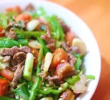 Green Pepper Shredded Pork Rice