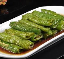 Braised Green Pepper with Tiger Stripes