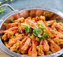 Dry Pot Prawns