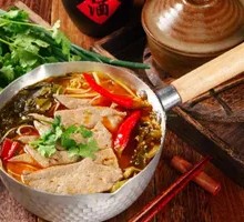 Pickled Chili Sour Cabbage Pork Liver Rice Noodles