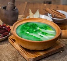 Chicken Broth with Chinese Cabbage Soup